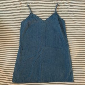 Denim chambray dress